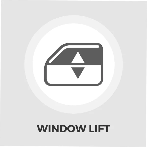 Window lift icon flat — Stock Vector