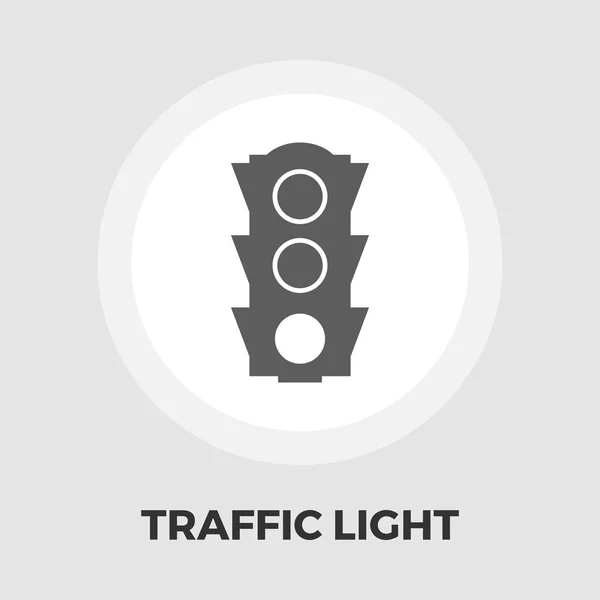 Ikona semaforu plochý — Stockový vektor