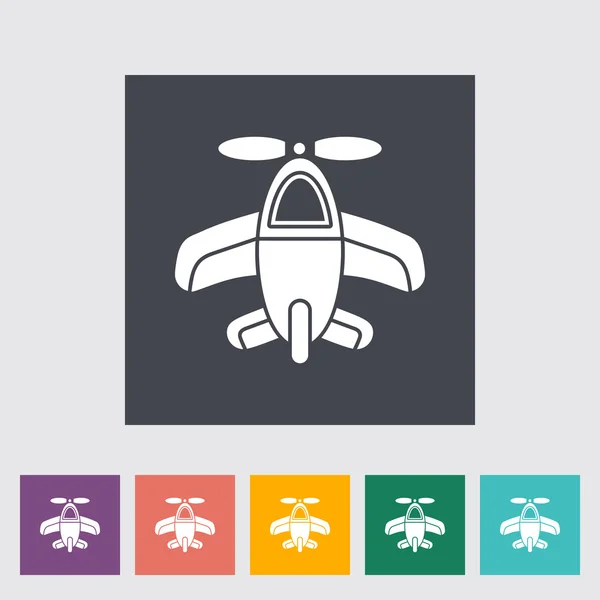 Icono de juguete de avión — Vector de stock