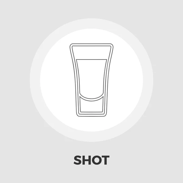 Shot drankje pictogram plat — Stockvector