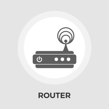 yönlendirici düz simgesi