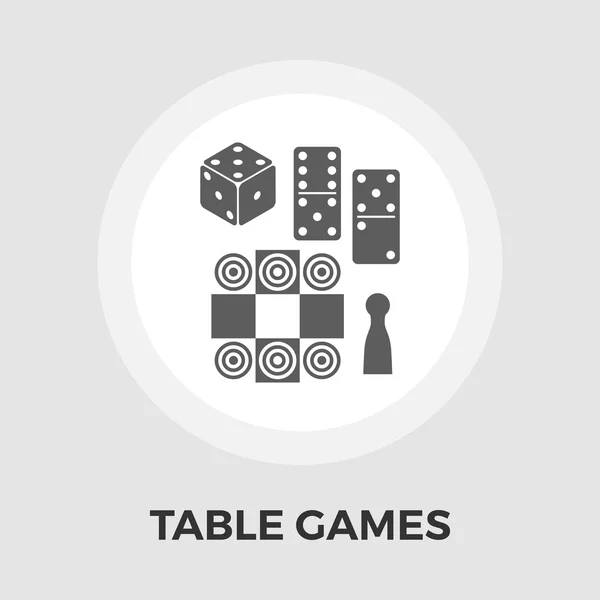Masa oyunları düz simge vektör — Stok Vektör