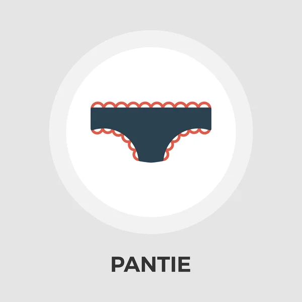 Pantie vector icono plano — Vector de stock