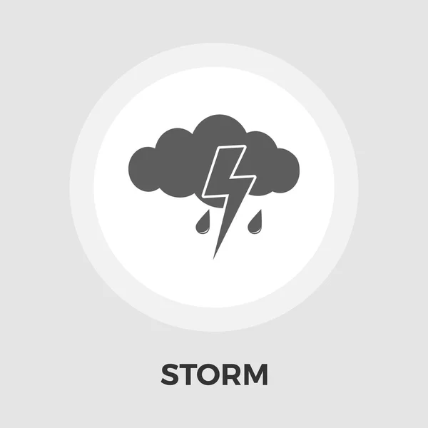 Storm vector flat icon — Stock Vector