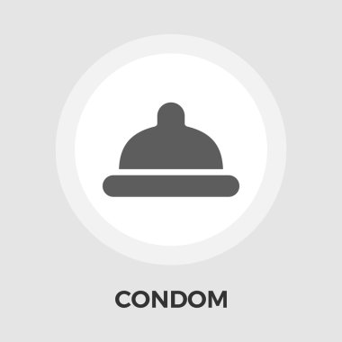 Prezervatif vektör düz simgesi
