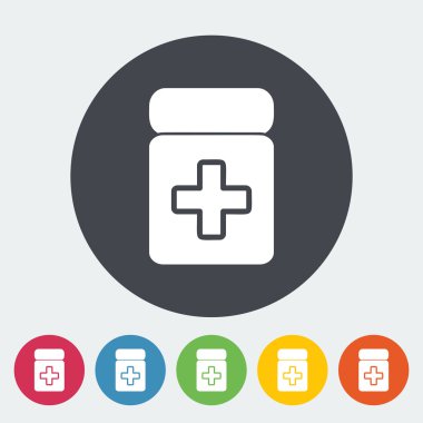 Uyuşturucu vektör düz simgesi