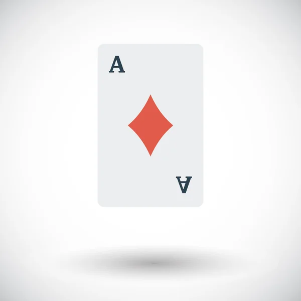 Játék kártya ikon — Stock Vector