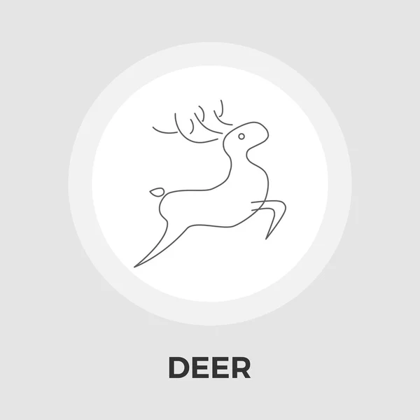 鹿矢量平面图标 — 图库矢量图片