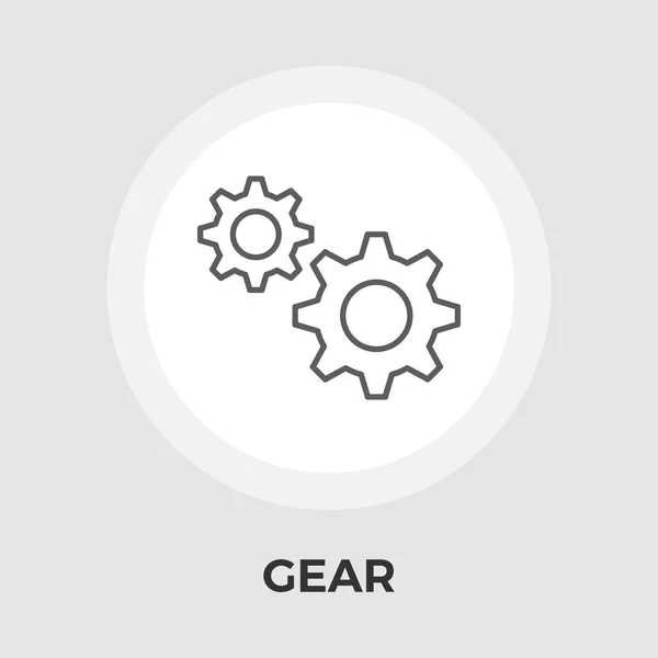 Gear Flat Icon — Stock Vector