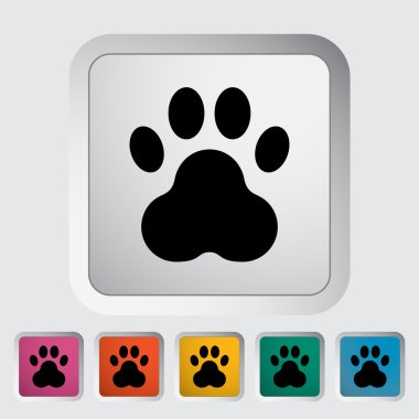 Pençe vektör düz simgesi