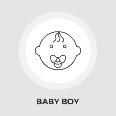 bebek çocuk düz simgesi