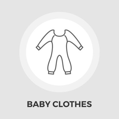 bebek kıyafetleri düz simgesi