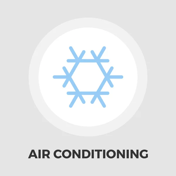 Air conditionné icône plate — Image vectorielle