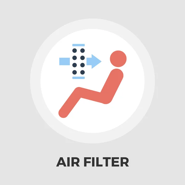 Filtro de aire icono plano — Vector de stock