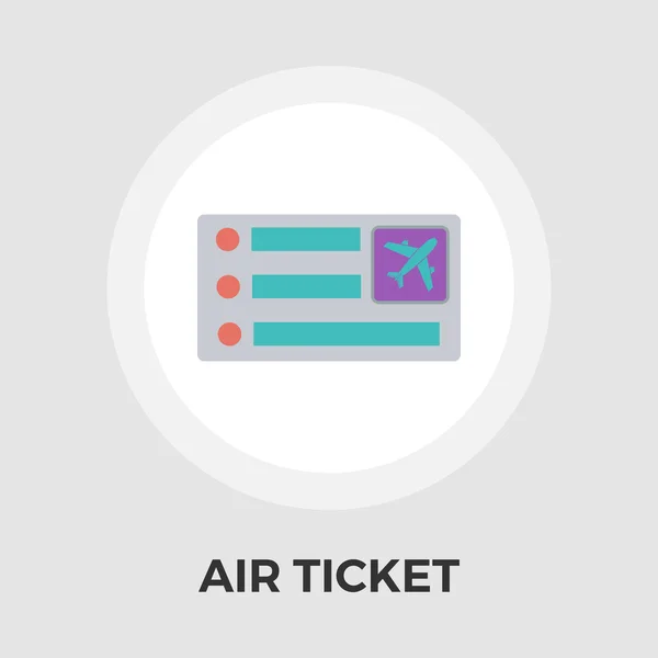 Air biljett ikonen — Stock vektor