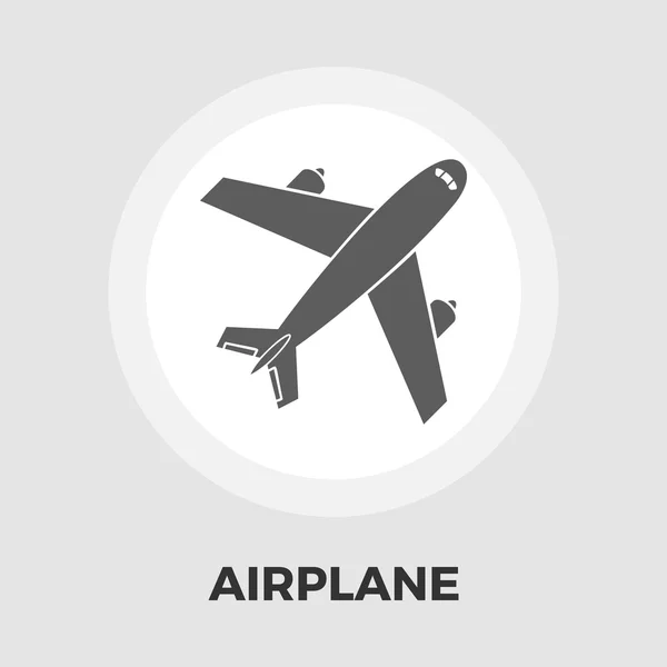 Плоская икона самолета — стоковый вектор