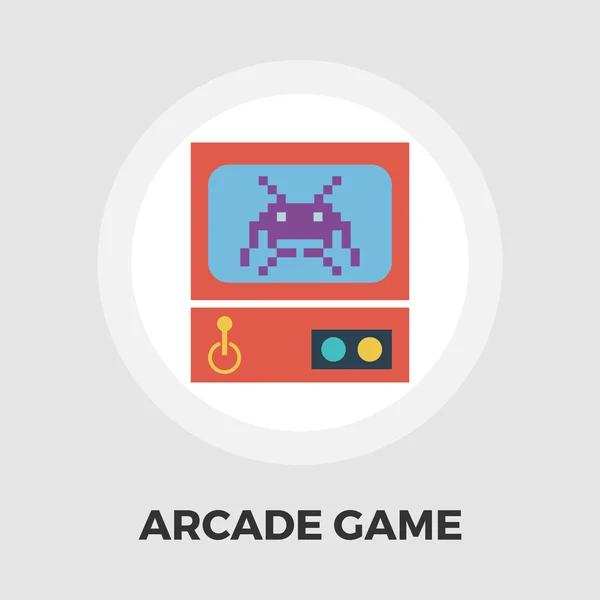 Retro Arcade Machine icono plano — Vector de stock