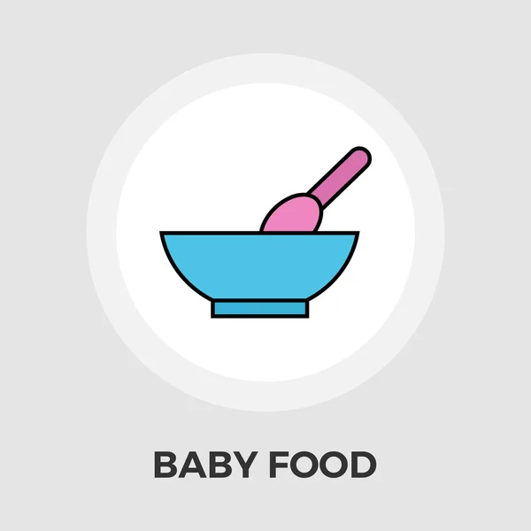 Babynahrung flach Symbol — Stockvektor