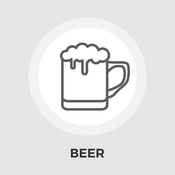 Пиво плоских значок — стоковий вектор