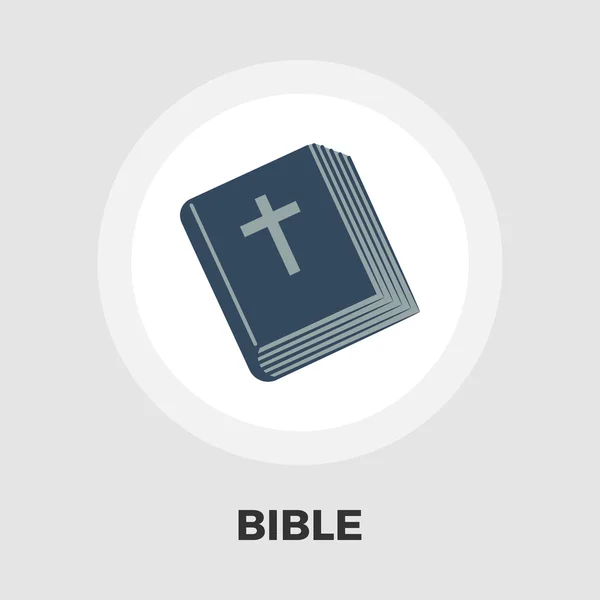 Icono plano de Biblia — Vector de stock