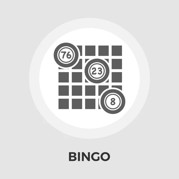 Bingo ikona płaski — Wektor stockowy