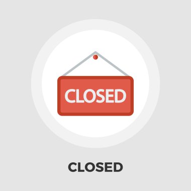 Kapalı düz simgesi