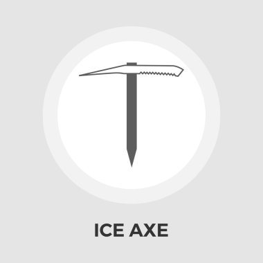 Ice axe vector flat icon clipart