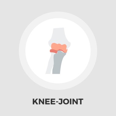 Diz-eklemi düz simgesi