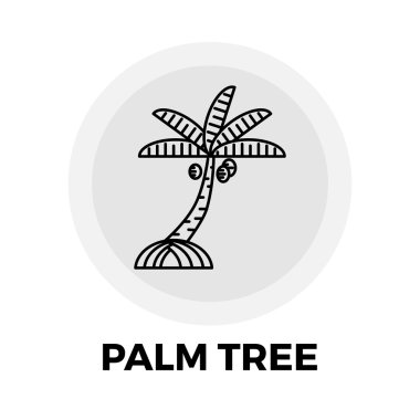 Palmiye ağacı çizgi simgesi