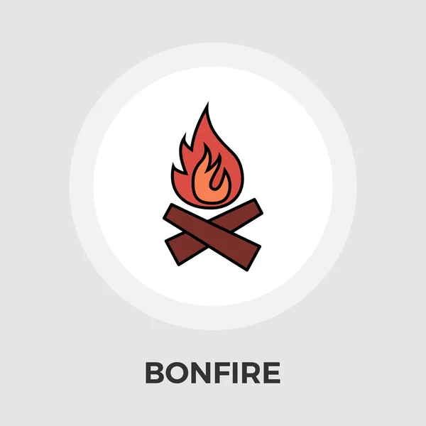 Bonfire vektor ploché ikony — Stockový vektor