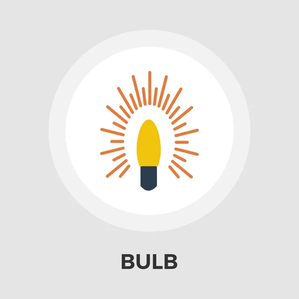 Bulb flat icon. — Stock Vector