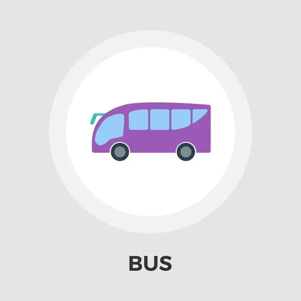 Bus Flat Icon — Stock Vector