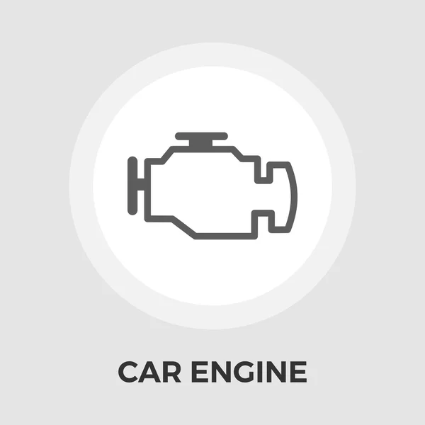 Icono plano del motor — Archivo Imágenes Vectoriales