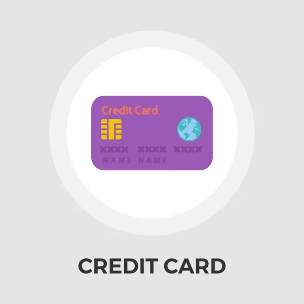 Kreditní karty vektor ploché ikony — Stockový vektor