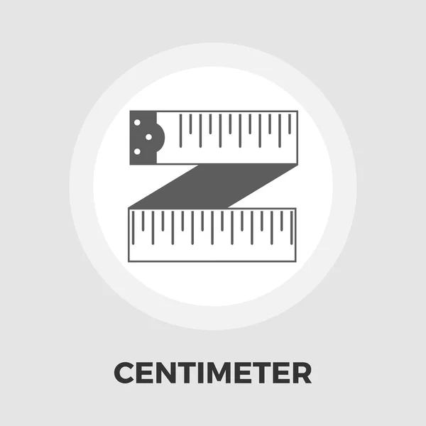 Centimetr icône plate . — Image vectorielle