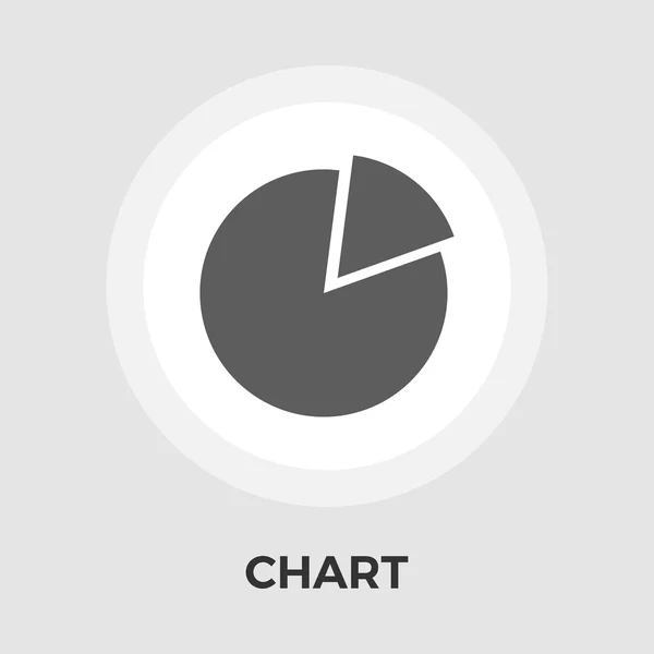 Charts flache Single-Ikone. — Stockvektor