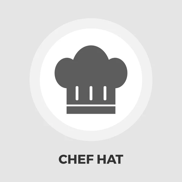 Chef hat flat icon. — Stock Vector