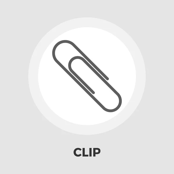 Clip platte pictogram — Stockvector