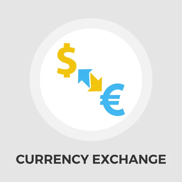 Currency exchange vector flat icon — Stock Vector