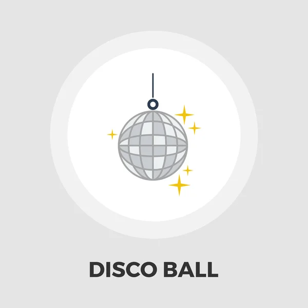 Disco ball flat icon — Stock Vector