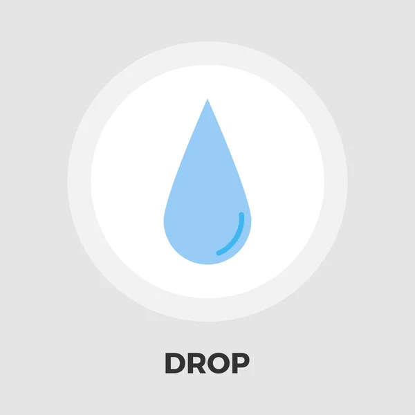 Drop-Flat-Symbol — Stockvektor