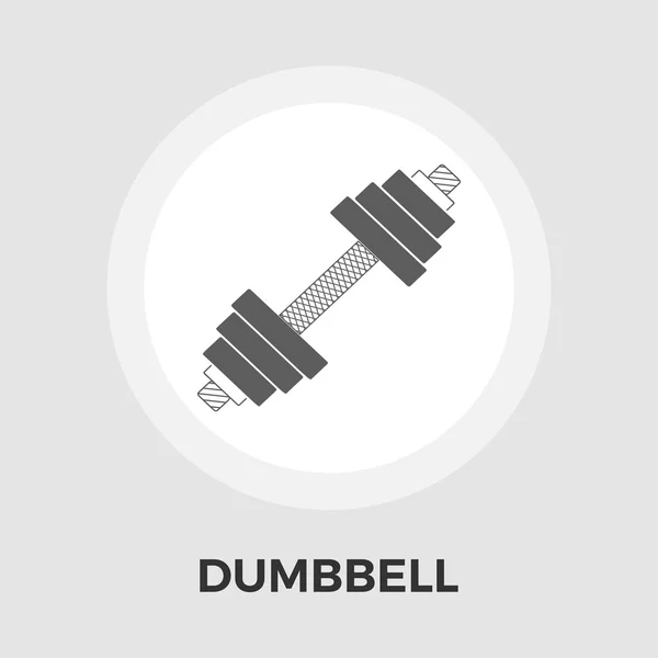 Dumbbell vector pictograma plat — Vector de stoc