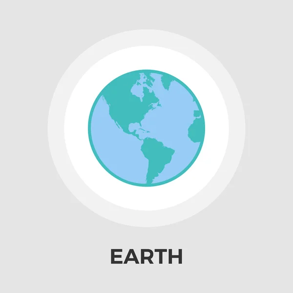 Earth flat icon — Stock Vector