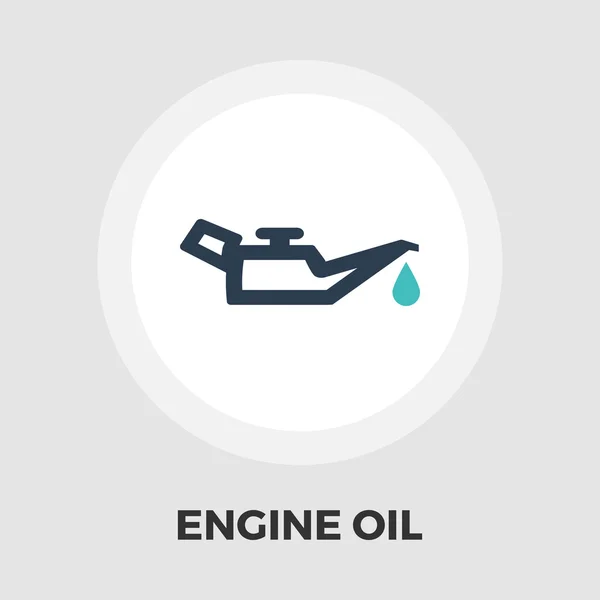 Icono plano aceite del motor — Vector de stock