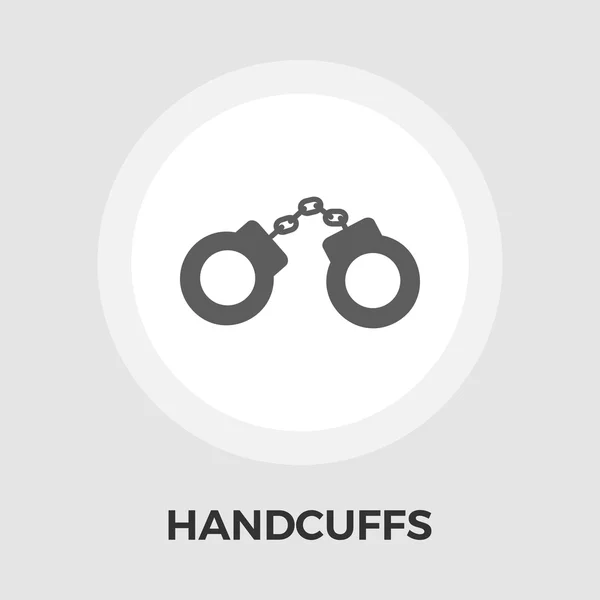 Handcuffs vetor plana ícone — Vetor de Stock