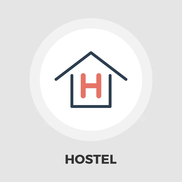 Hostel ploché ikony — Stockový vektor