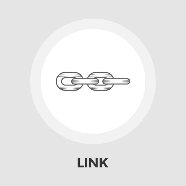 Link vetor plana ícone — Vetor de Stock