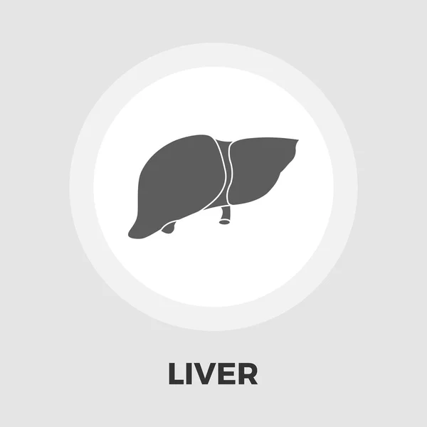 Leberflache Ikone — Stockvektor