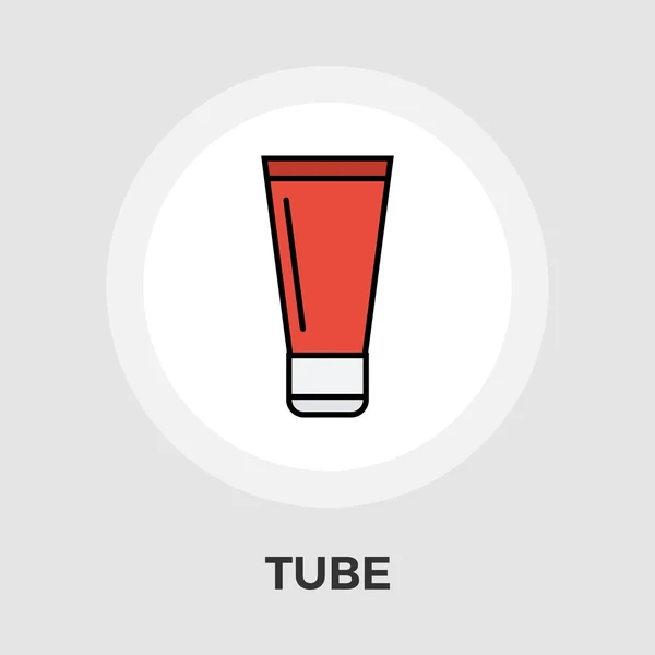 Tubo vector icono plano — Vector de stock