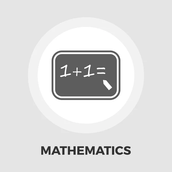 Matematika ikona plochý — Stockový vektor